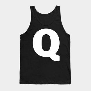 Capital Letter Q Letters Alphabet Tank Top